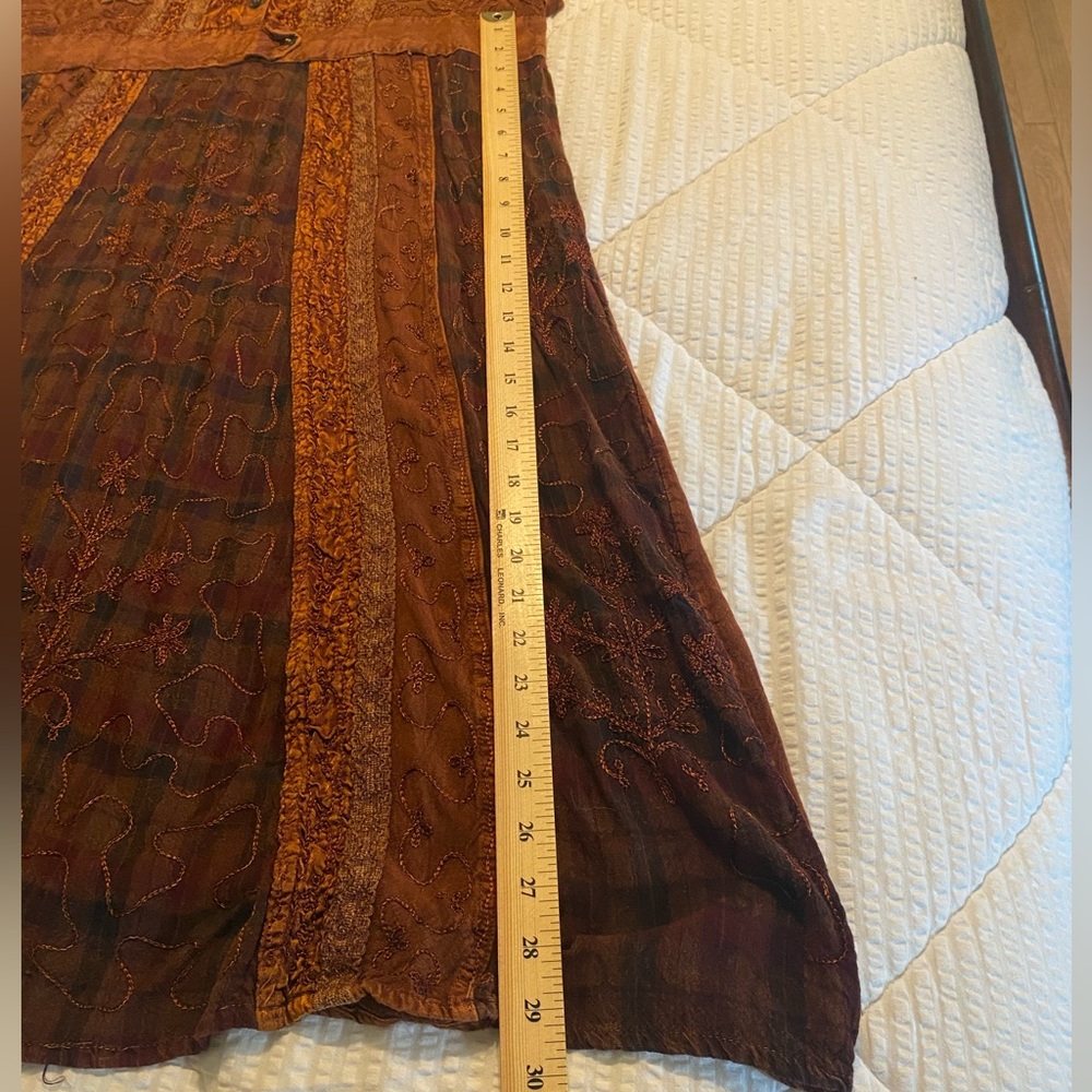 Bohemian Patchwork Sleeveless Dress - Picture 9 of 13